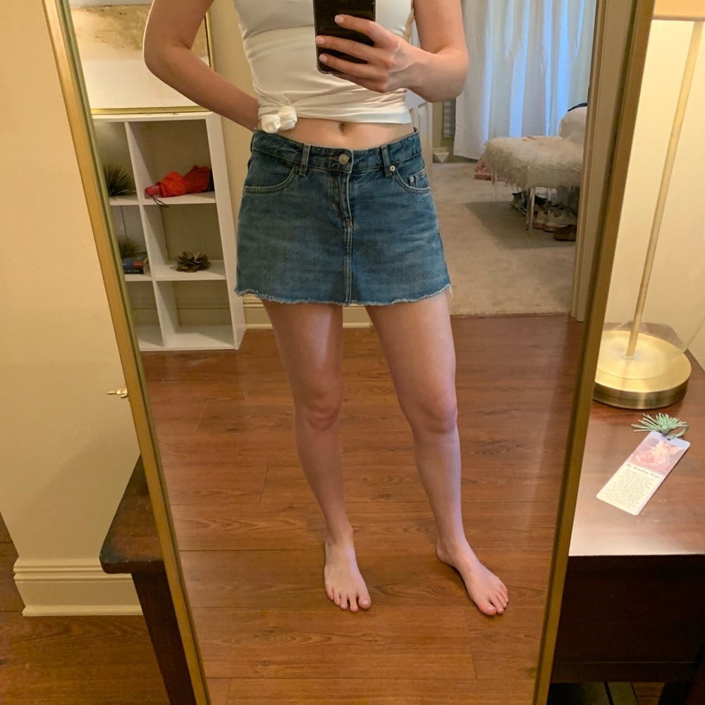 Zara denim skort